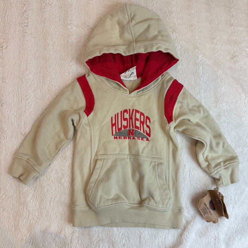 NWT Huskers Nebraska Hoodie 18 Months Baby Toddler Wes and Willy